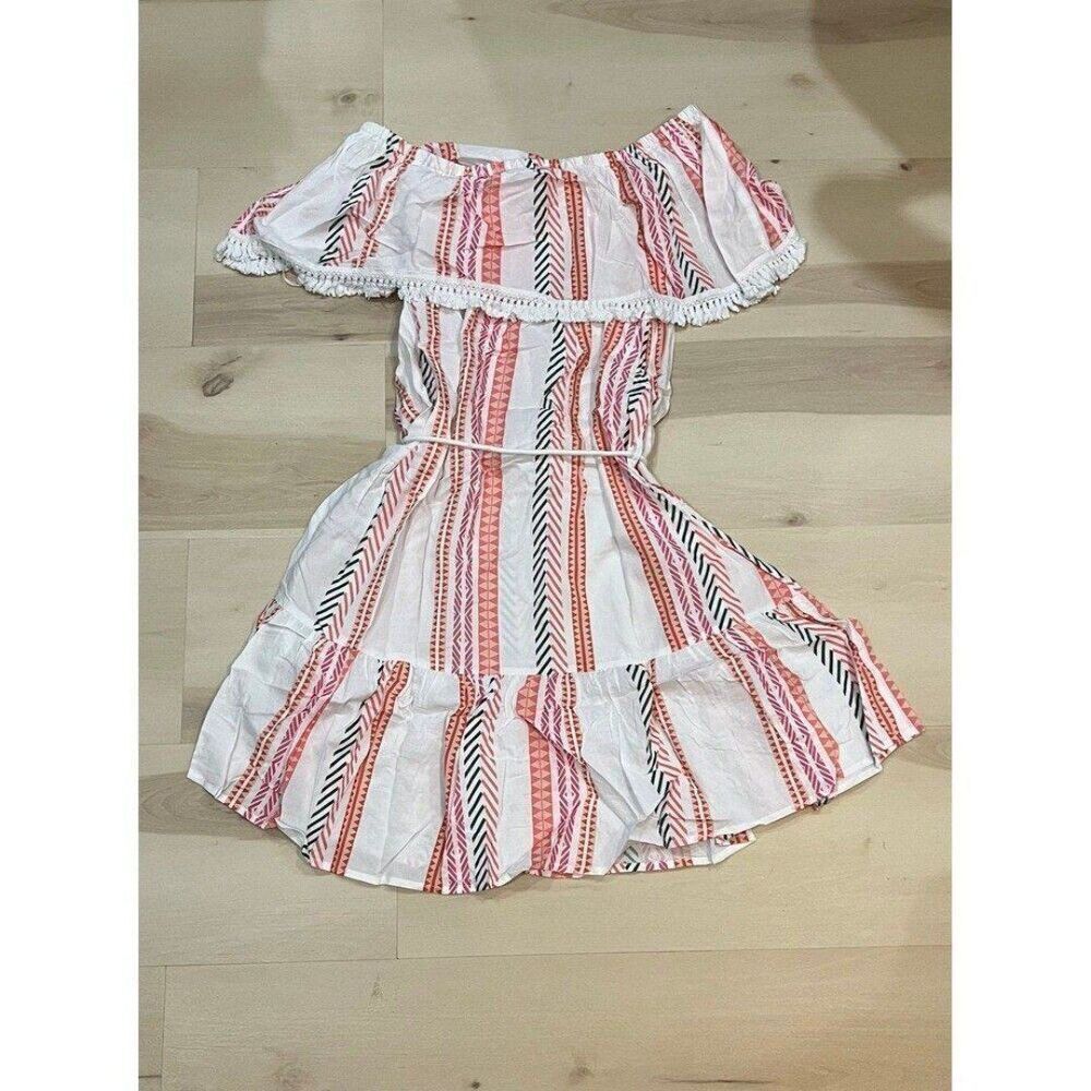 Anthropologie Mazik NEW Women Medium Summer Mini Dress Boho Vacation Coastal - Picture 7 of 8